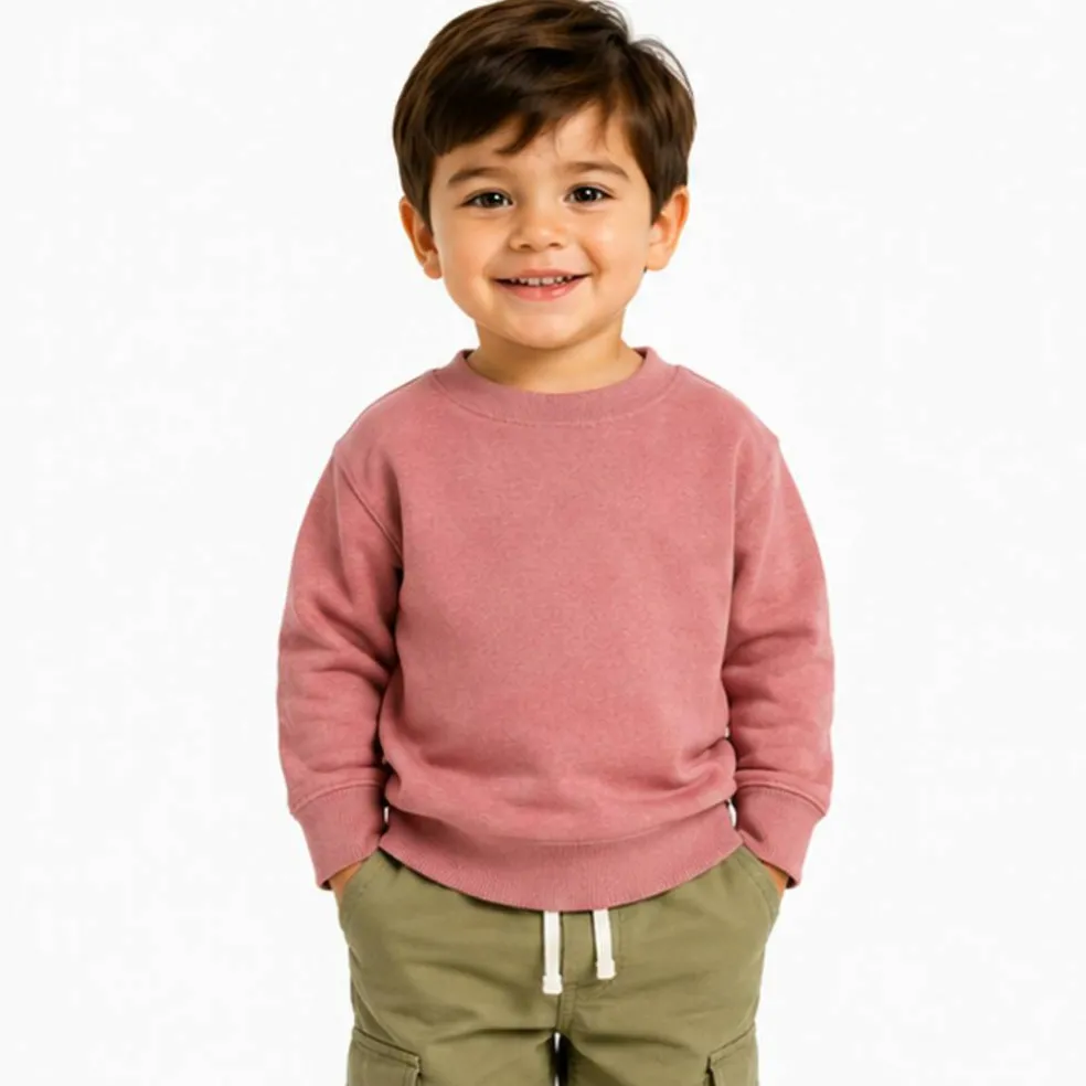 Rabbit Skins Toddler Fleece Crewneck Long Sleeve Sweatshirt