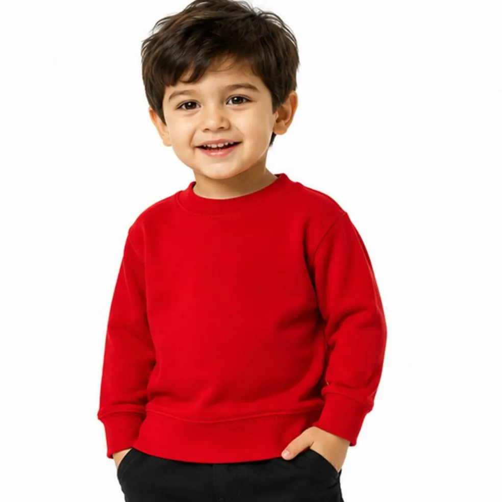 Rabbit Skins Toddler Fleece Crewneck Long Sleeve Sweatshirt