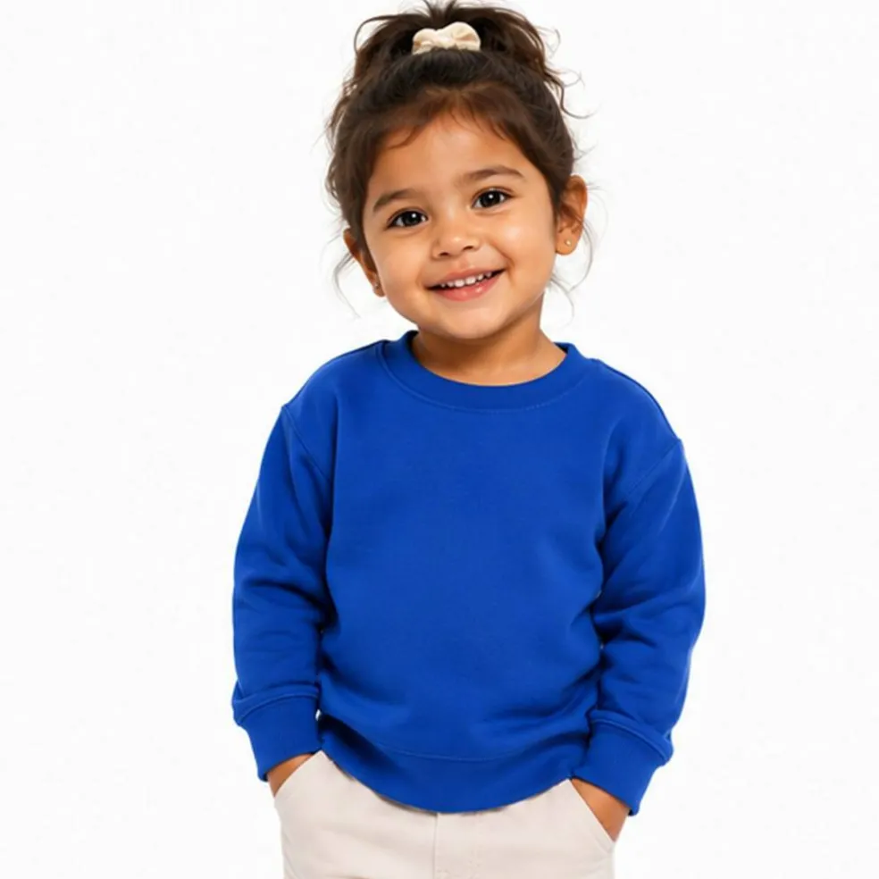 Rabbit Skins Toddler Fleece Crewneck Long Sleeve Sweatshirt