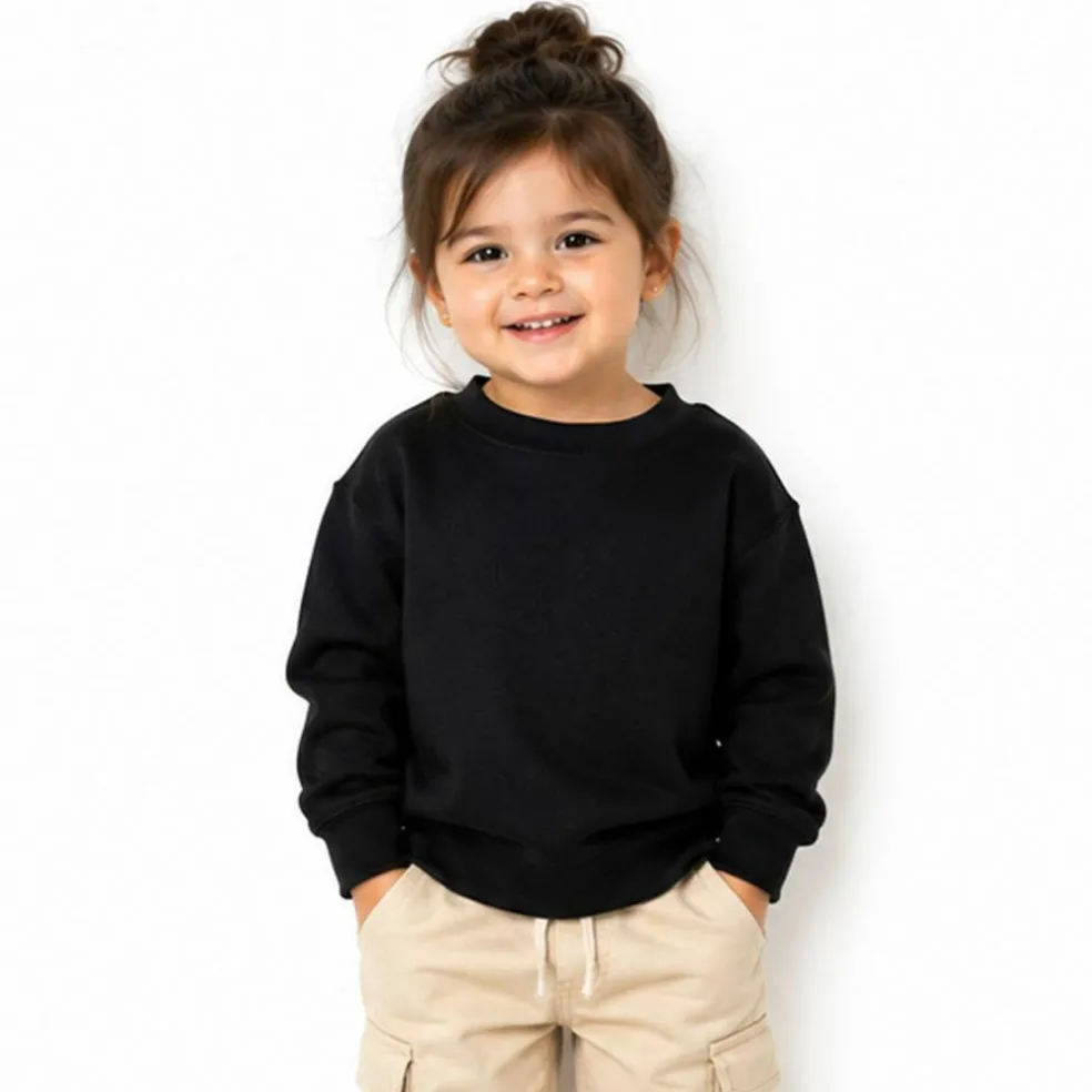 Rabbit Skins Toddler Fleece Crewneck Long Sleeve Sweatshirt