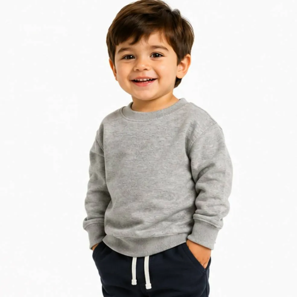 Rabbit Skins Toddler Fleece Crewneck Long Sleeve Sweatshirt