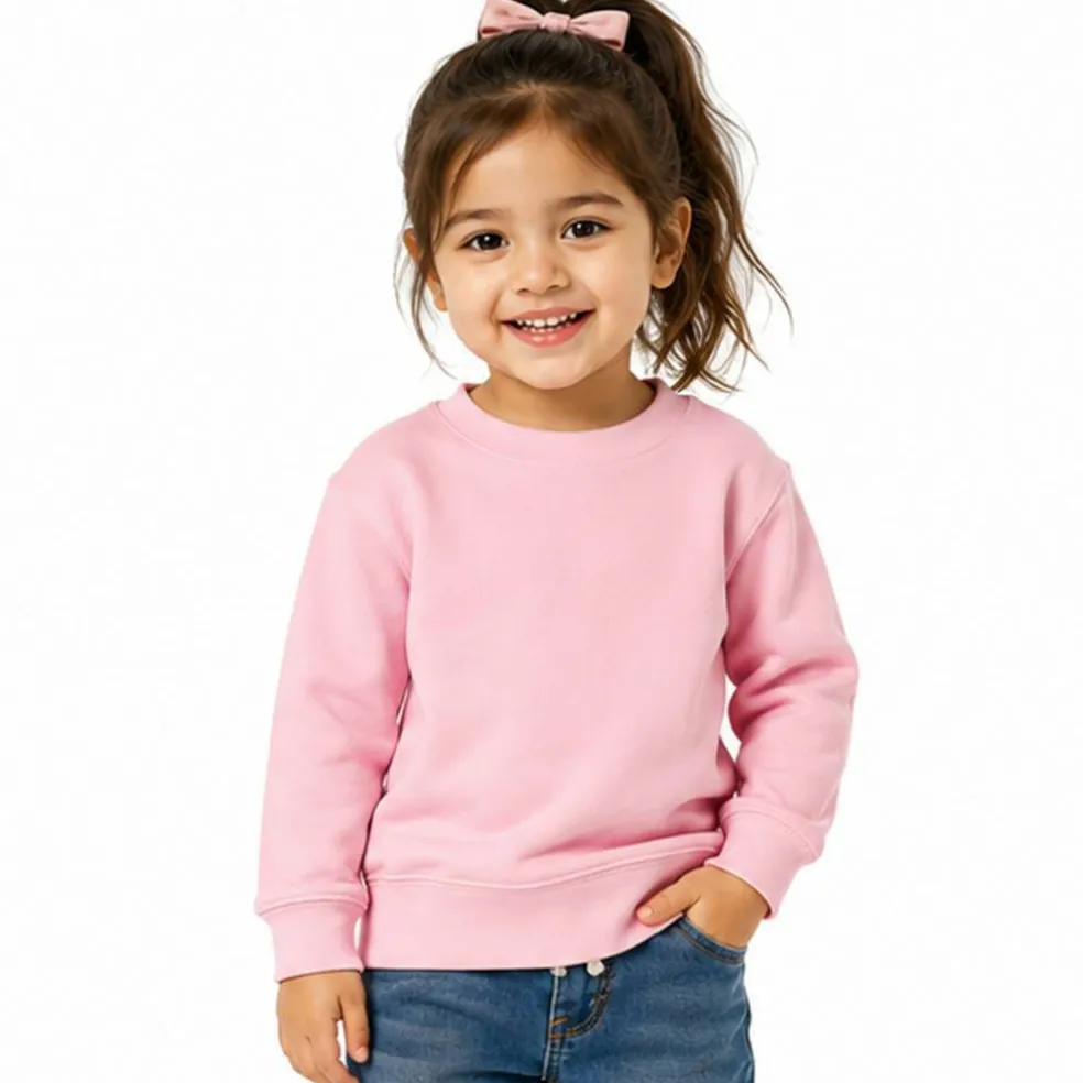 Rabbit Skins Toddler Fleece Crewneck Long Sleeve Sweatshirt