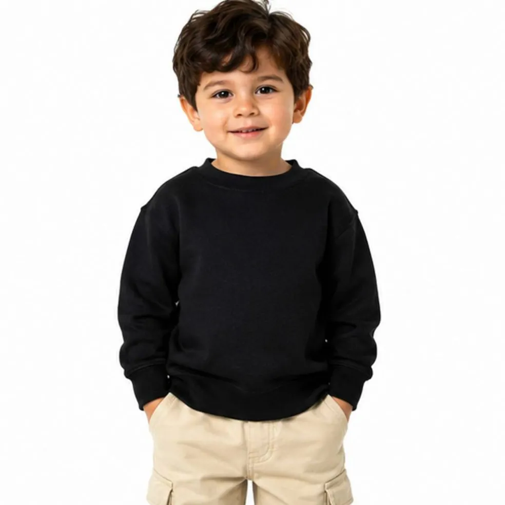 Rabbit Skins Toddler Fleece Crewneck Long Sleeve Sweatshirt