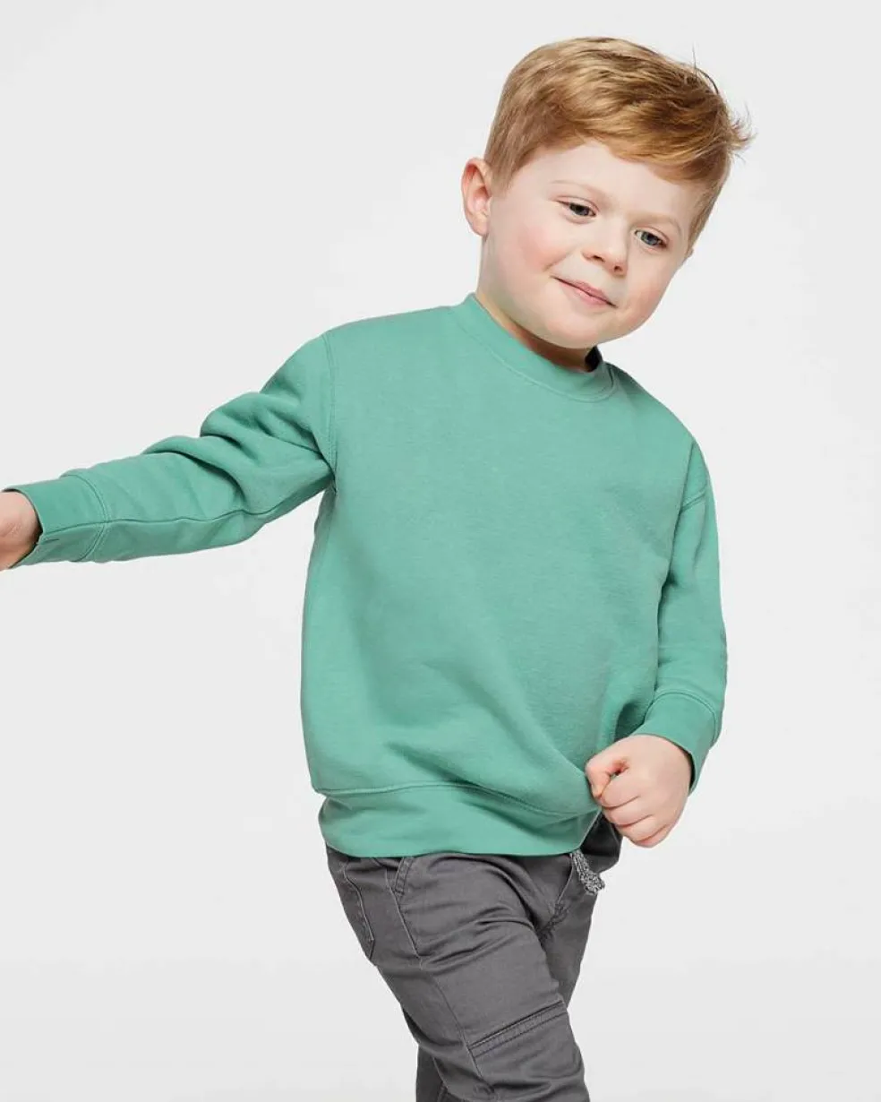Rabbit Skins Toddler Fleece Crewneck Long Sleeve Sweatshirt