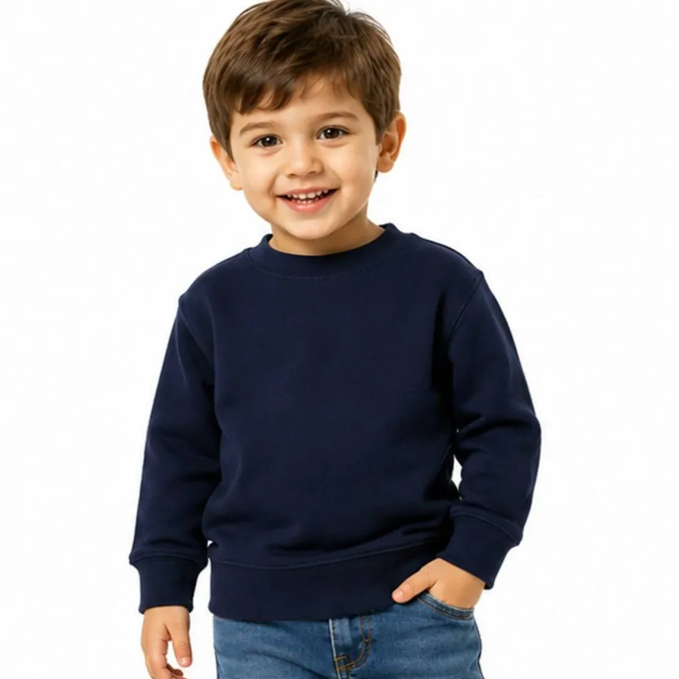 Rabbit Skins Toddler Fleece Crewneck Long Sleeve Sweatshirt