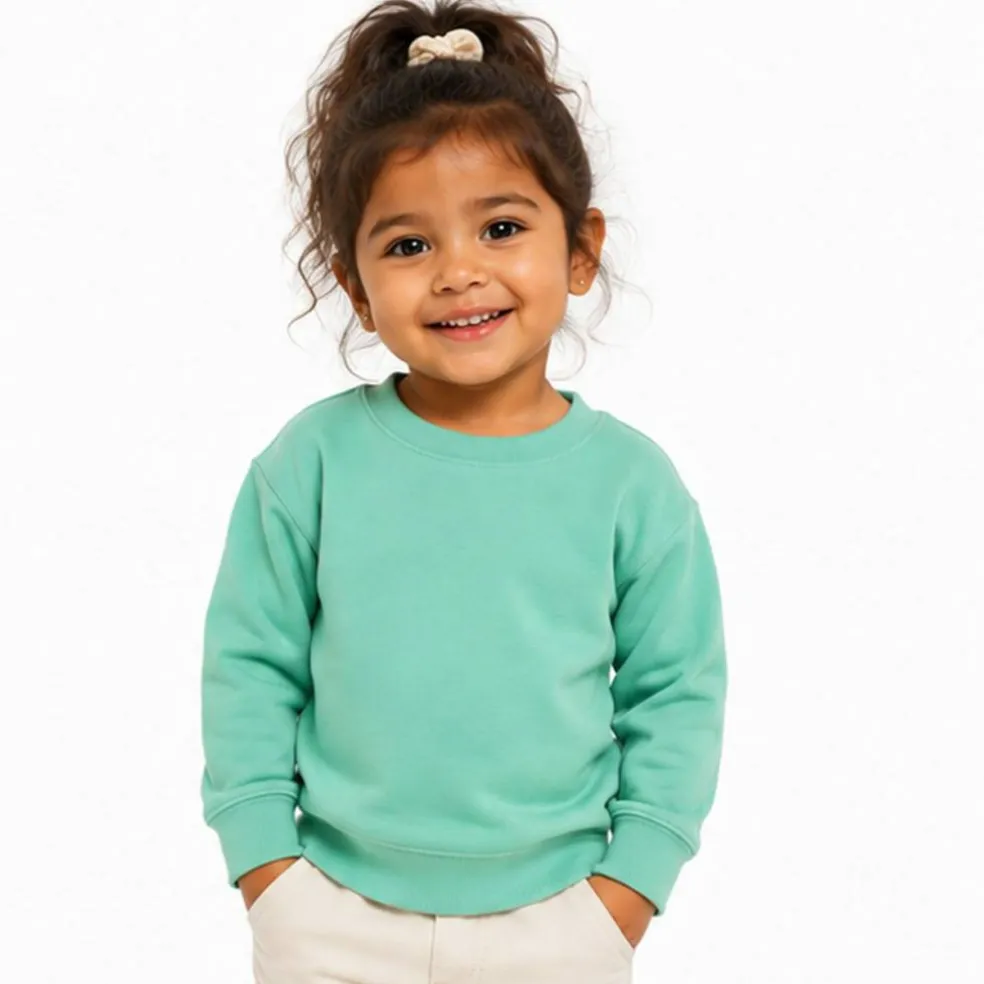 Rabbit Skins Toddler Fleece Crewneck Long Sleeve Sweatshirt