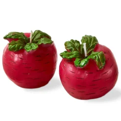 Radish Candle - Sculpted Novelty Candle, Red Paraffin Wax, 2.5hrs Burn Time, Perfect for Spring & Summer Decor