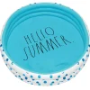 Rae Dunn 4ft. Hello Summer Aqua Polka Dots Mini Pool