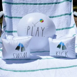 Rae Dunn Swim Kick Play Water Wings & Beach Ball Set