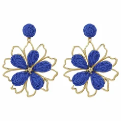 Raffia Flower Earrings by Make Market®