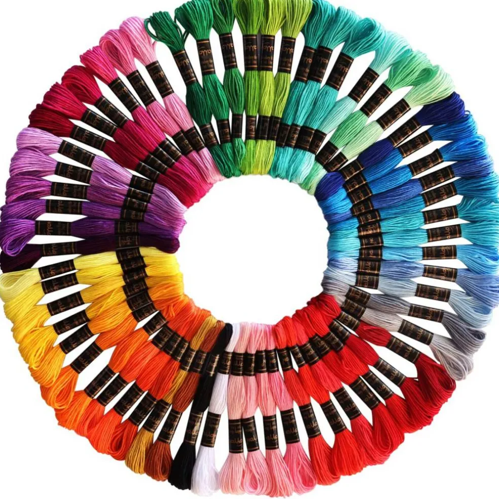 61 Rainbow Colors Embroidery Floss - Friendship Bracelet String - Embroidery Thread for Cross Stitch, Hand Embroidery, String Art