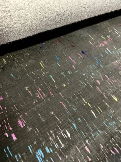 Rainbow Fleck Black Natural Cork
