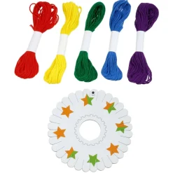 Rainbow Floss Friendship Bracelet Kit by Creatology™