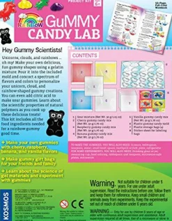 Rainbow Gummy Candy Lab - Unicorns, Clouds & Rainbows! Sweet Science STEM Experiment Kit, Make Your Own Gummy Candies in Cool Shapes & Colors