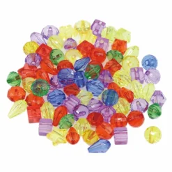 Rainbow Mixed Shape Faceted Beads by Creatology™