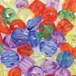Rainbow Mixed Shape Faceted Beads by Creatology™