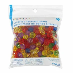 Rainbow Mixed Shape Faceted Beads by Creatology™