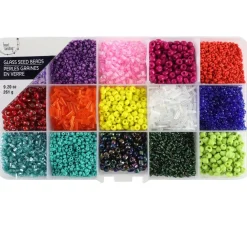 Rainbow Mix Glass Seed Beads by Bead Landing®