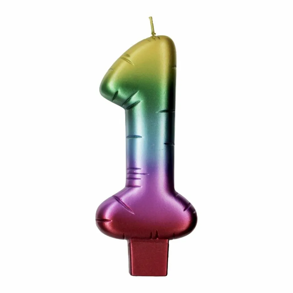 Rainbow Number Candle by Makery™