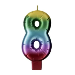 Rainbow Number Candle by Makery™