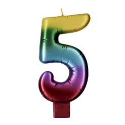 Rainbow Number Candle by Makery™