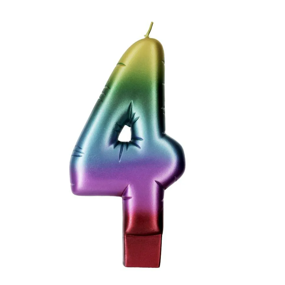 Rainbow Number Candle by Makery™
