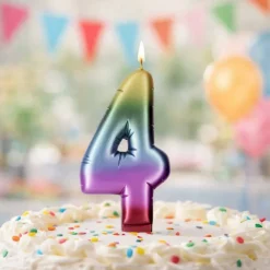 Rainbow Number Candle by Makery™