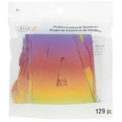 4" Rainbow Project Letter, Numbers & Characters by B2Câ„¢