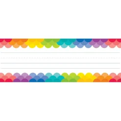 Rainbow Scallops Name Plates, 36 Per Pack