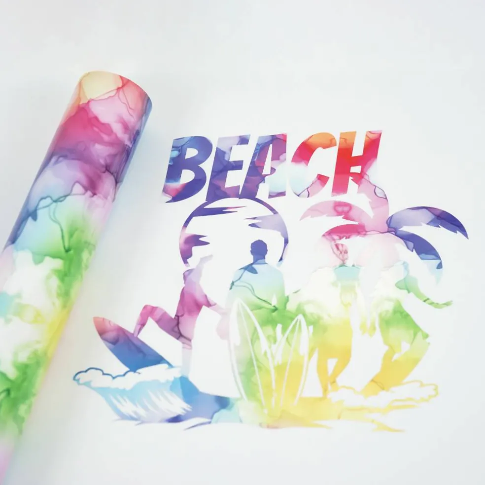 Rainbow Watercolor Heat Transfer Vinyl by Make Market®