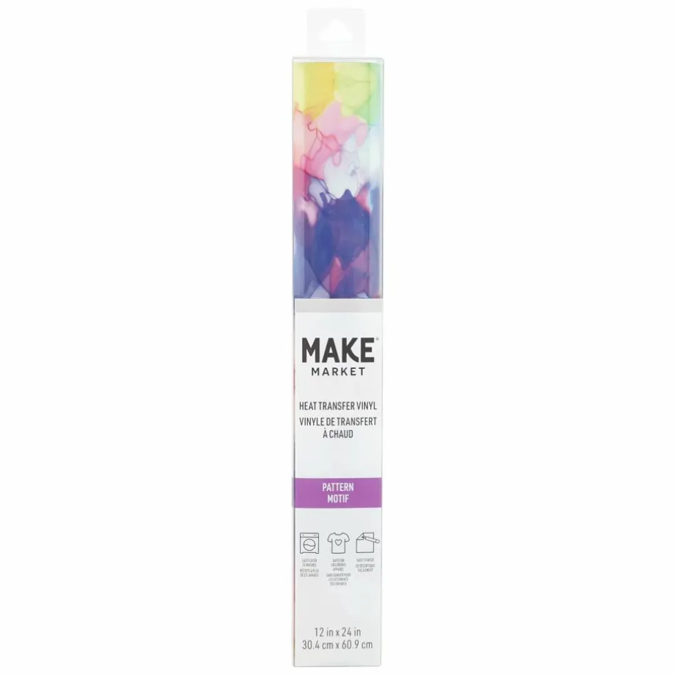 Rainbow Watercolor Heat Transfer Vinyl by Make Market®