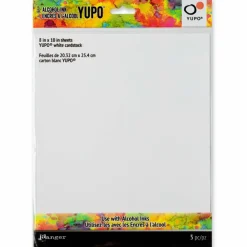 Ranger Tim HoltzĀ® Alcohol Ink YUPOĀ® White Cardstock