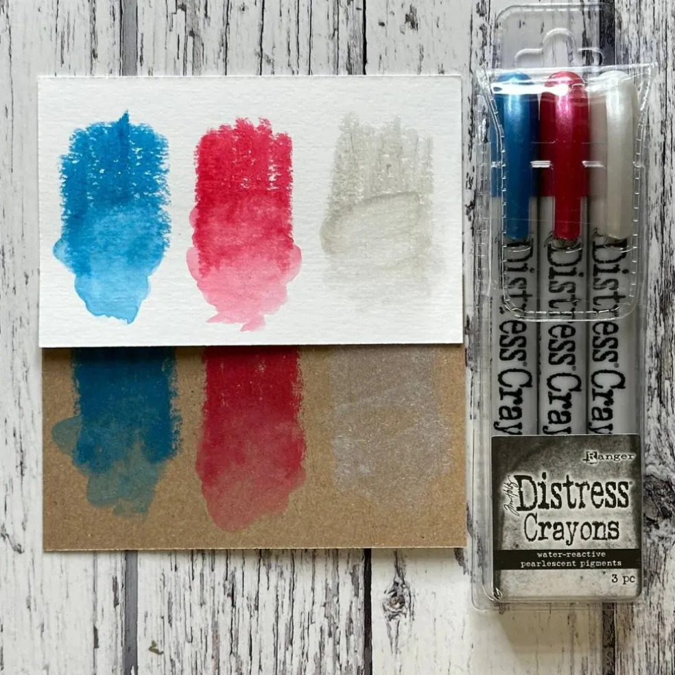 Ranger Tim Holtz Distress Crayon Pearl Set Holiday Set #5