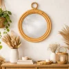 10" Rattan Framed Wall Mirror by Ashland®