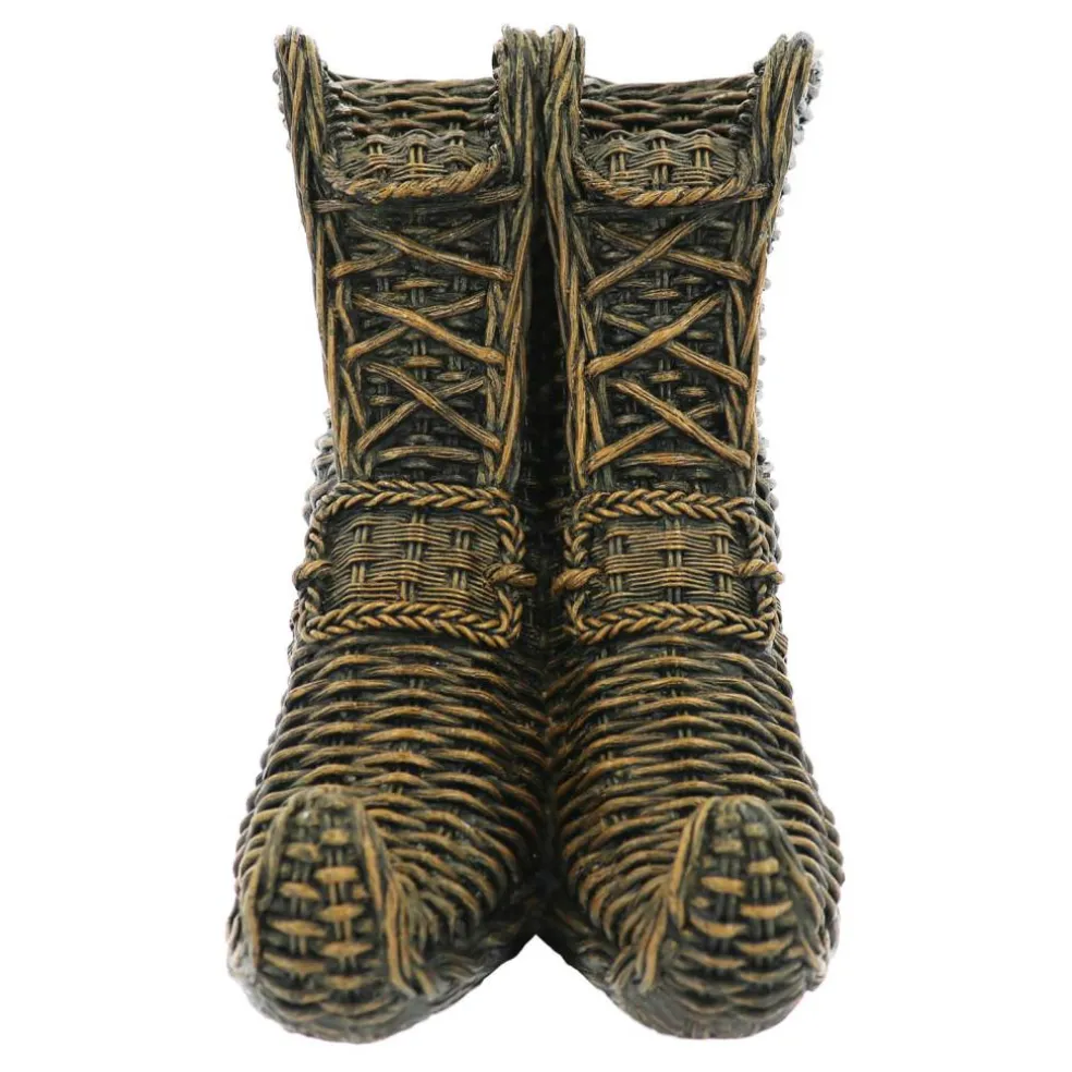 9.75" Rattan-Style Witch Boots Tabletop Décor by Ashland®