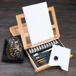 REA4901 | Essentials™ 27pc Acrylic Painting Travel Easel Art Set
