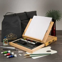 REA4903 | Essentials™ 28pc Oil Painting Travel Easel Art Set