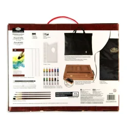 REA4902 | Essentials™ 27pc Watercolor Painting Travel Easel Art Set