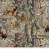 Realtree Animals in Forest Cotton Fabric