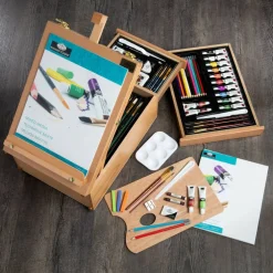 REA6000 | Mixed Media Artist Easel Set - 104pc