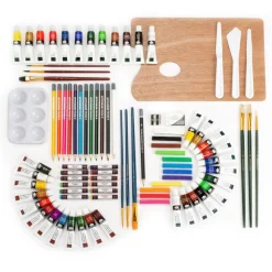 REA6000 | Mixed Media Artist Easel Set - 104pc