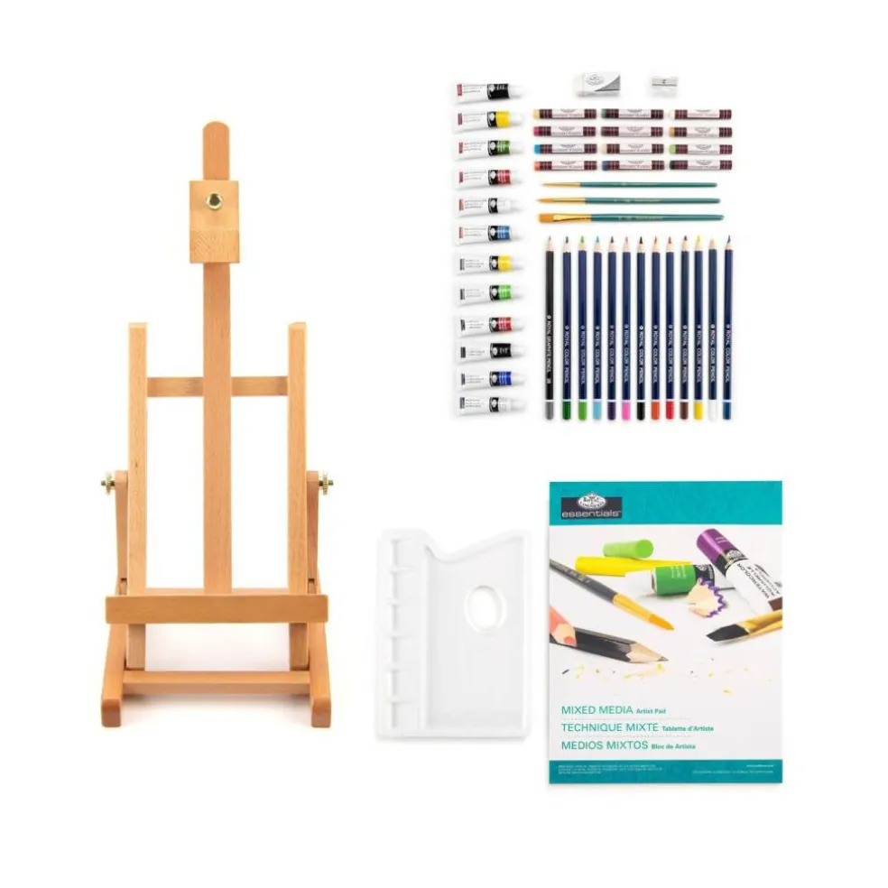 REA5720 | Mixed Media H-Frame Easel Art Set - 45pc