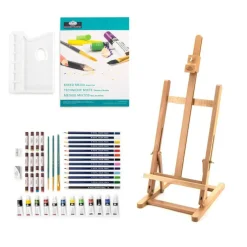 REA5720 | Mixed Media H-Frame Easel Art Set - 45pc