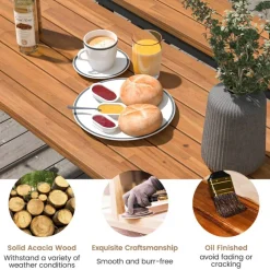 Rectangular Foldable Table for Indoor and Outdoor Gatherings