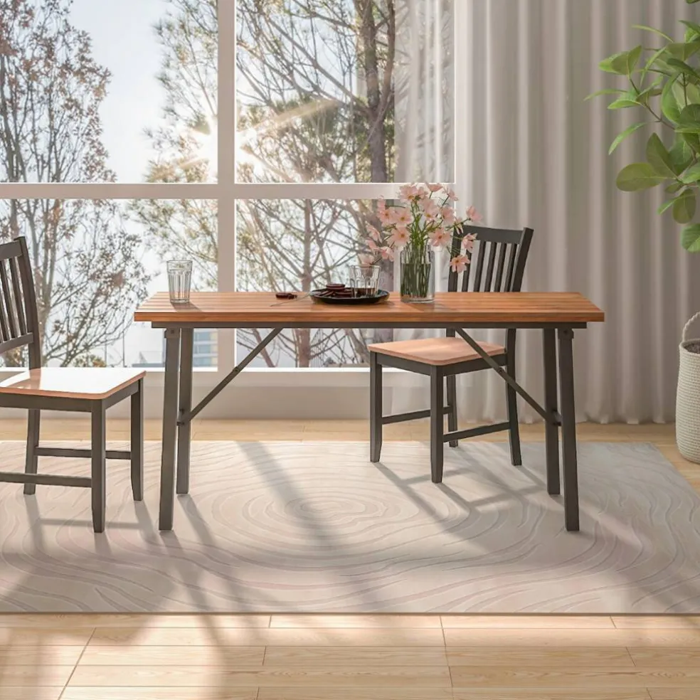 Rectangular Foldable Table for Indoor and Outdoor Gatherings