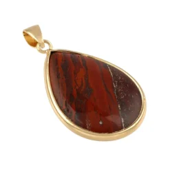 Red Brecciated Jasper Teardrop Pendant by Bead Landing™