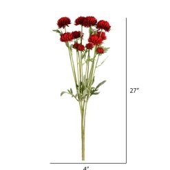 Red Daisy Spray, 4ct.