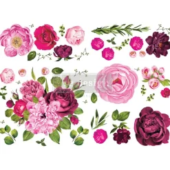 Redesign Decor Transfers Lush Floral I 48"x35" 655350644215