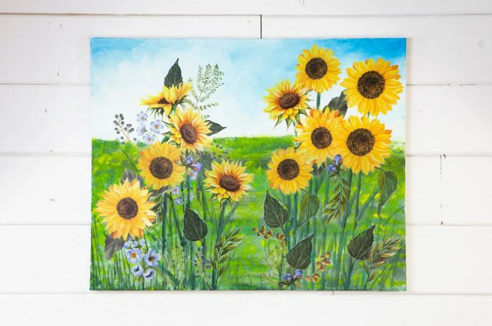 Redesign Decor Transfers Sunflower Fields 25.1"x32" 655350644840