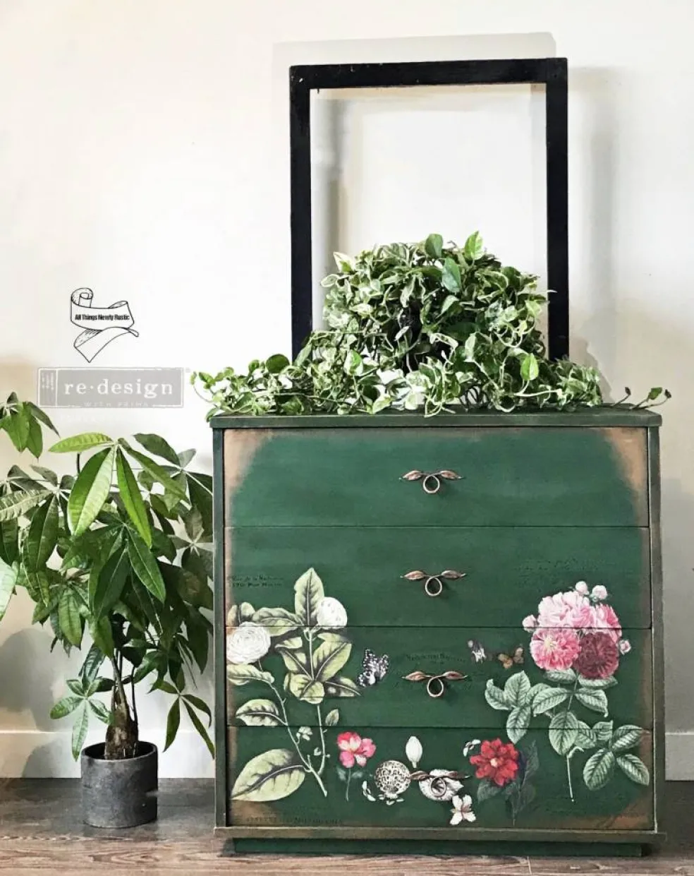 Redesign Decor Transfers Vintage Botanical 48"x35" 655350646509
